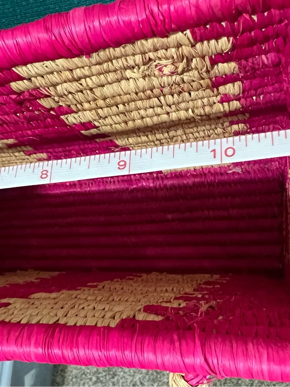 Kate Spade Pink and Cream Woven Stripe Tote